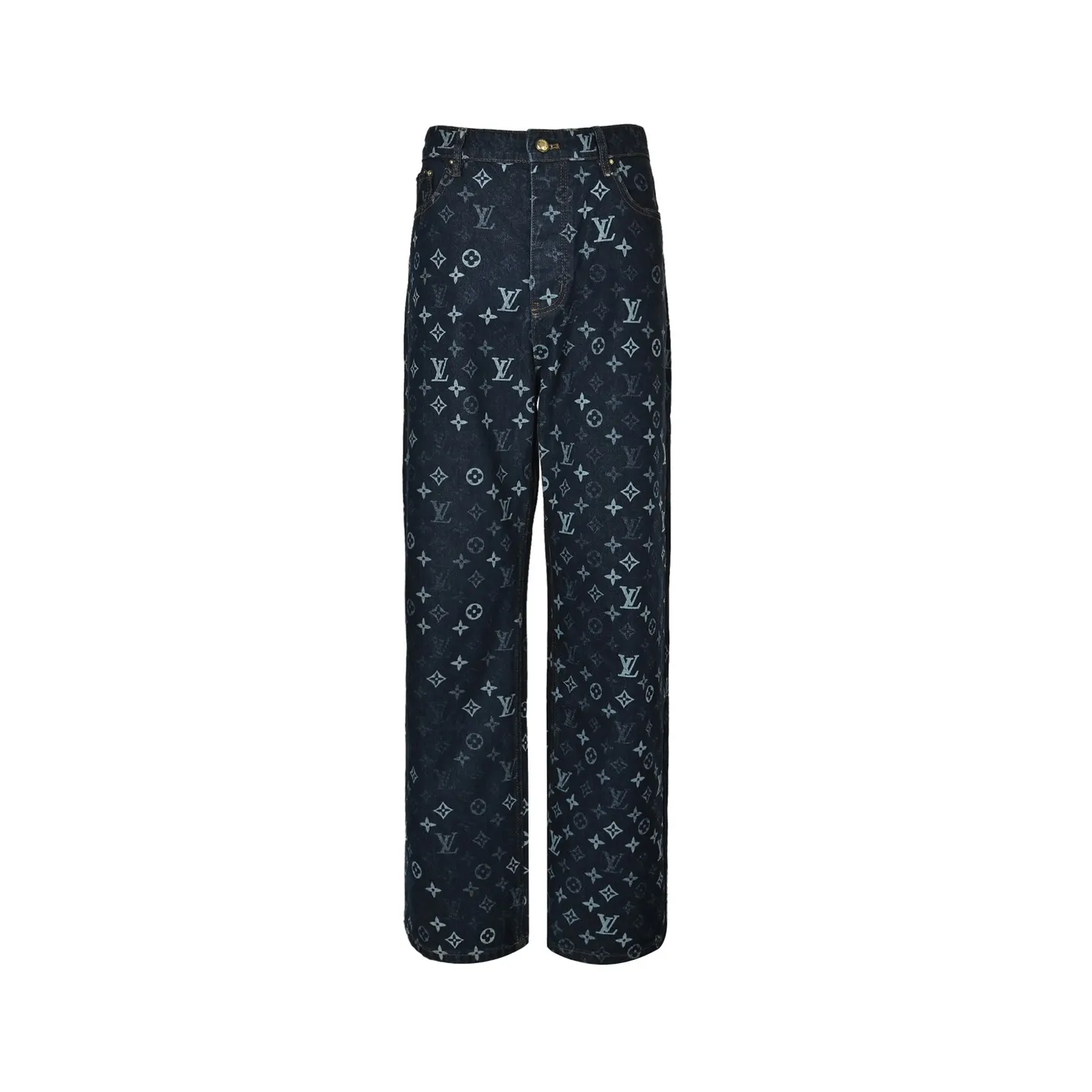 Louis Vuitton/Louis Vuitton Monogram old flower all over printed jacquard jeans